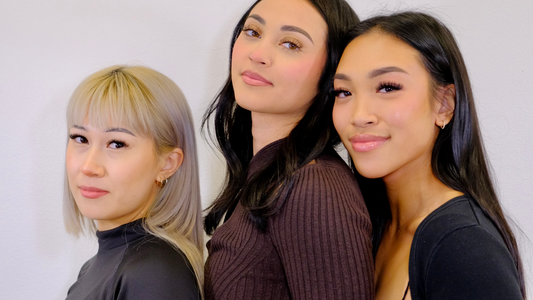 3 women with lash extensions